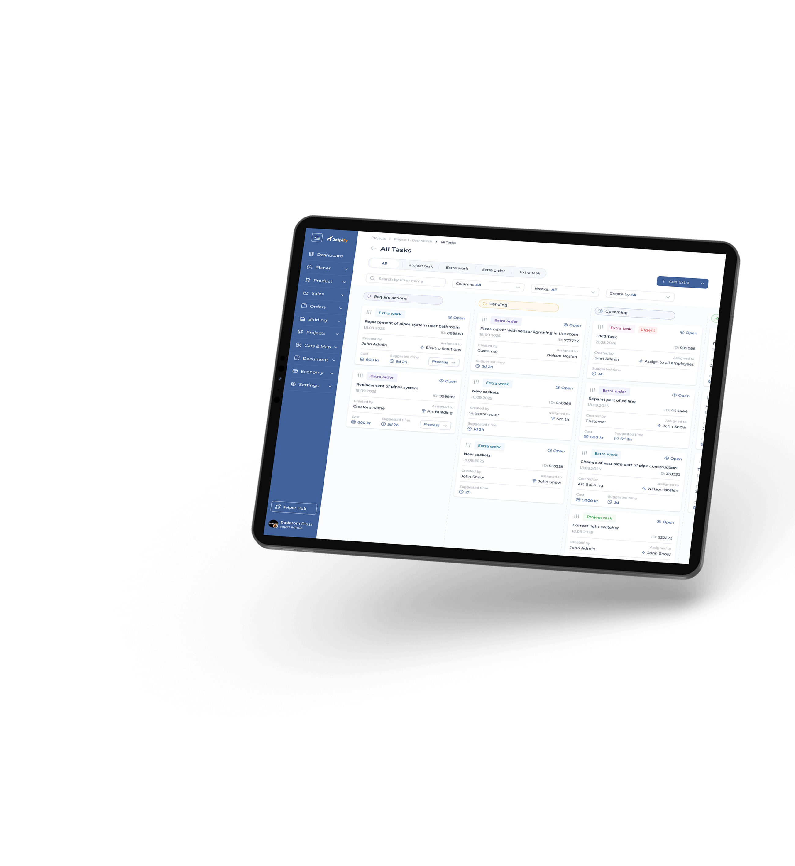 Tablet Interface Desktop